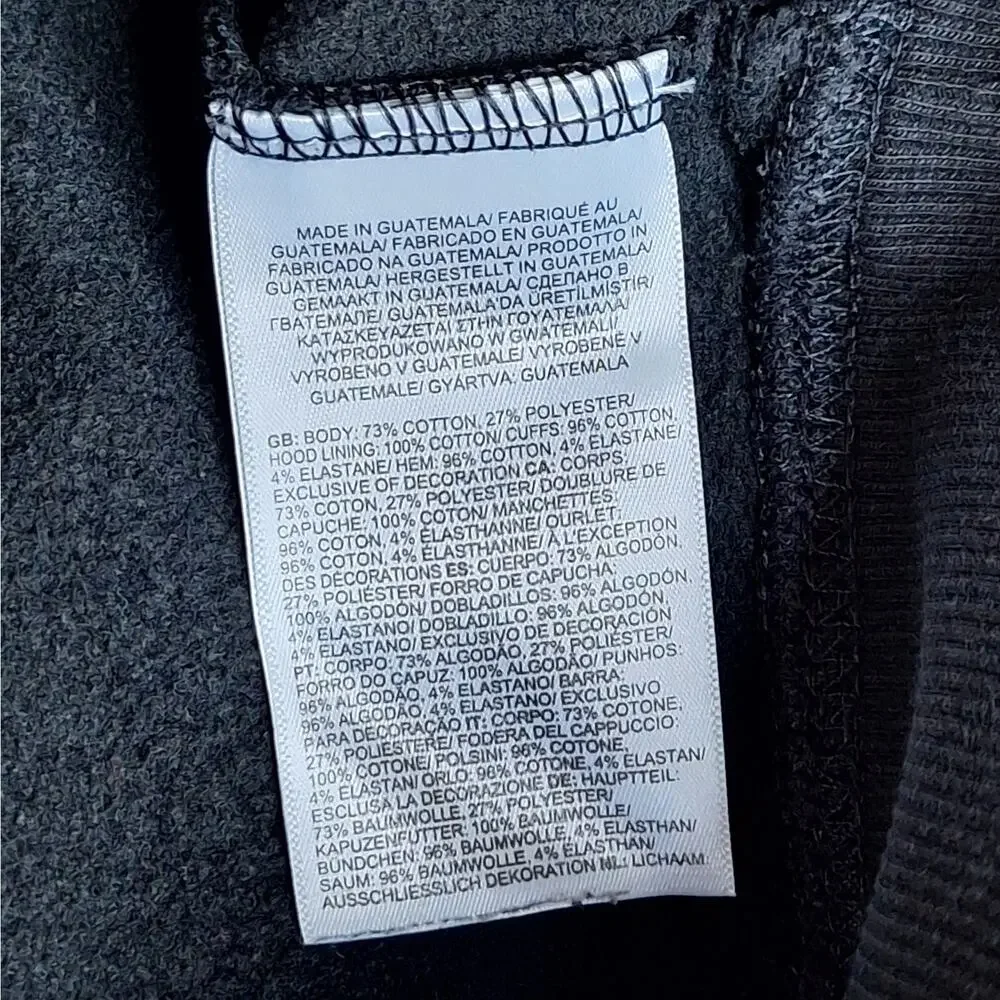 The North Face Men's Half Dome Pullover Hoodie Black Fleece Sweatshirt EUC - XL